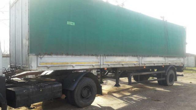 Полуприцеп бортовой тентовый МАЗ 93802 0, 2012 г.в., рег. знак А 3795 В-1 (Брестская обл., г.Иваново, ул. Первомайская, 6)