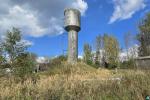 Водонапорная башня в аг.Замосточье, инв. №104 (Витебская обл., Докшицкий р-н, Бегомльский с/с, аг.Замосточье, ул. Механизаторская, 3)