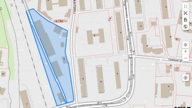 Комплекс 7 зданий торговой базы (АБК, магазин, склады и гаражи) общей пл. 3885,8 кв.м. с сетями и благоустройством территории, расположенных на земельном участке пл. 1,3306 га (Витебская обл., г.Витебск, ул. Горбачевского, 25)